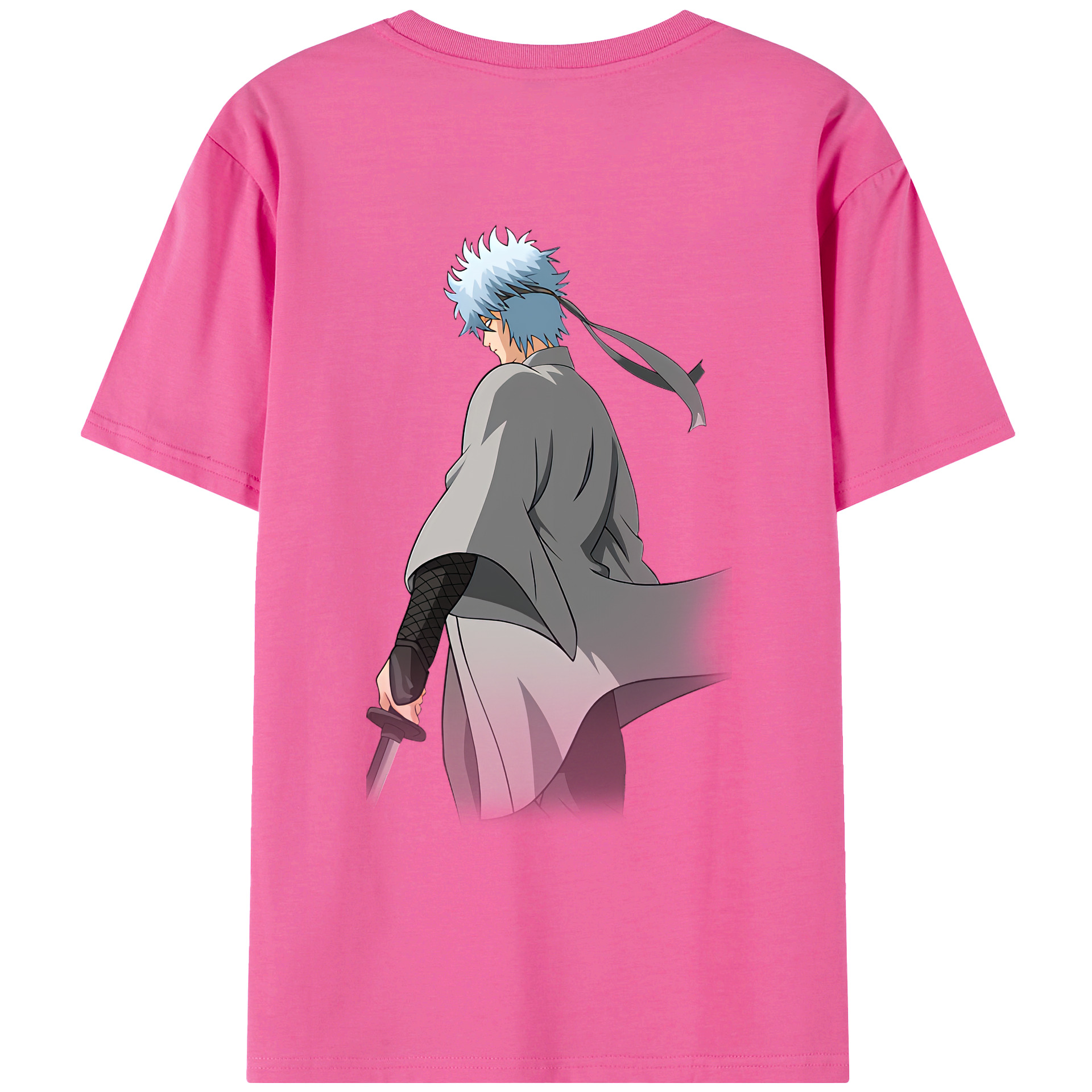 （画像用） ぎんたま 坂田銀時（さかたぎんとき） 神楽 志村新八（しむら しんぱち） GINTAMA Sakata Gintoki Kagura Shimura Shinpachi レディース半袖Tシャツ(バックプリント)